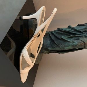 White Naturalizer sandals